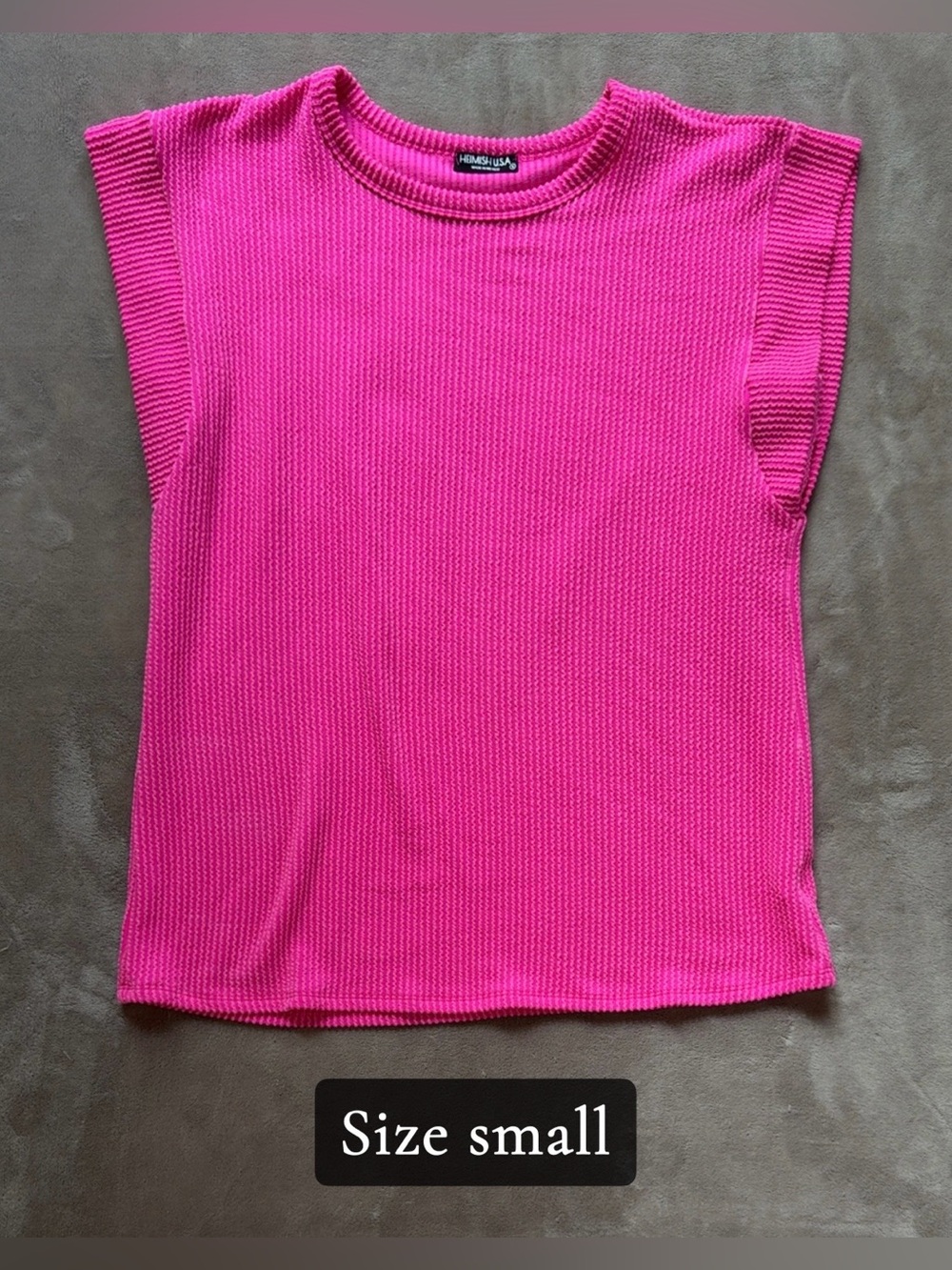 Sleeveless Pink Knit Top -